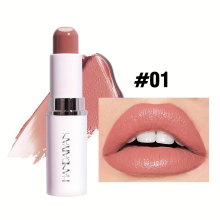 2 in 1 Sandwich Lipstick Matte Moisturizing Nourishing 8 Colors Lip Balm Refreshing Non Stick Cup Non Smudge Long Lasting