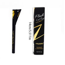 Ultra Slim Eyeliner Pen Cat Eye Eyeliner Pen With Auxiliary Tool Fast Drying Smooth Waterproof Long Lasting