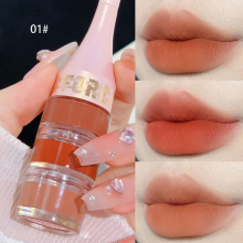 Matte 3 Lipstick Set Velvet Non stick Cup Lip Mud Combo Long Lasting Waterproof Red 3 In 1 Multilayer Lip Gloss Lip Makeup