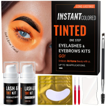 Eyelash And Eyebrow Coloring Kit Lash And Brow Tint Kit Eyebrow Dye Cream At Home For Professional Salon Effect Perfect With Lamination Kit Long Lasti