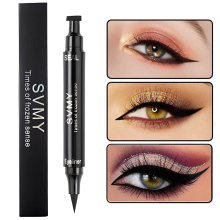 Eyeliner Stamp Pen Winged Eyeliner Stamp For Perfect Cat Eye Makeup Long Lasting Liquid Eyeliner Pen Waterproof Smudge Proof