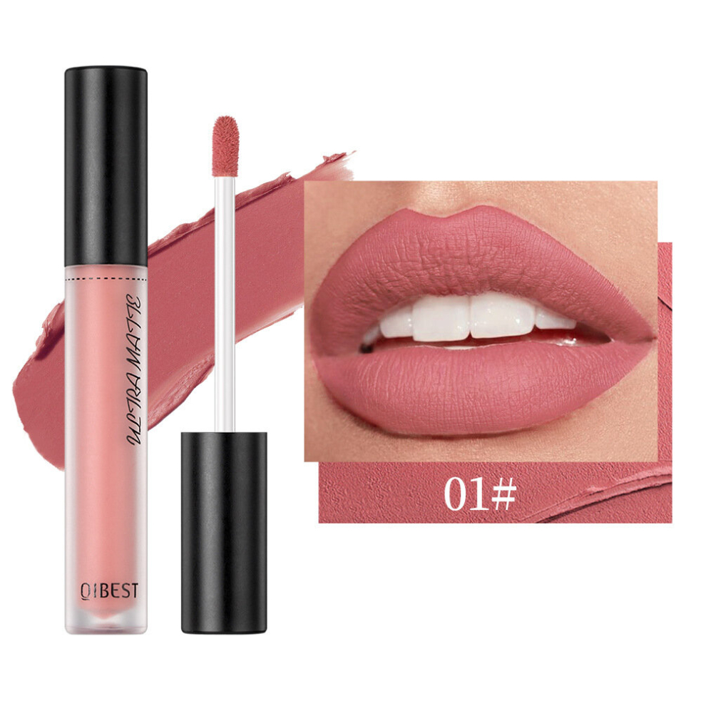12 Colors High Pigmented Matte Lip Glaze Long Lasting Smudge Proof Non Dry Moisturizing Lipstick