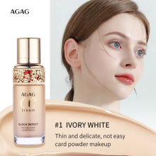 AGAG Liquid Foundation CC Cream Clear & Flawless Waterproof & Sweatproof Smooth Makeup Foundation For Women