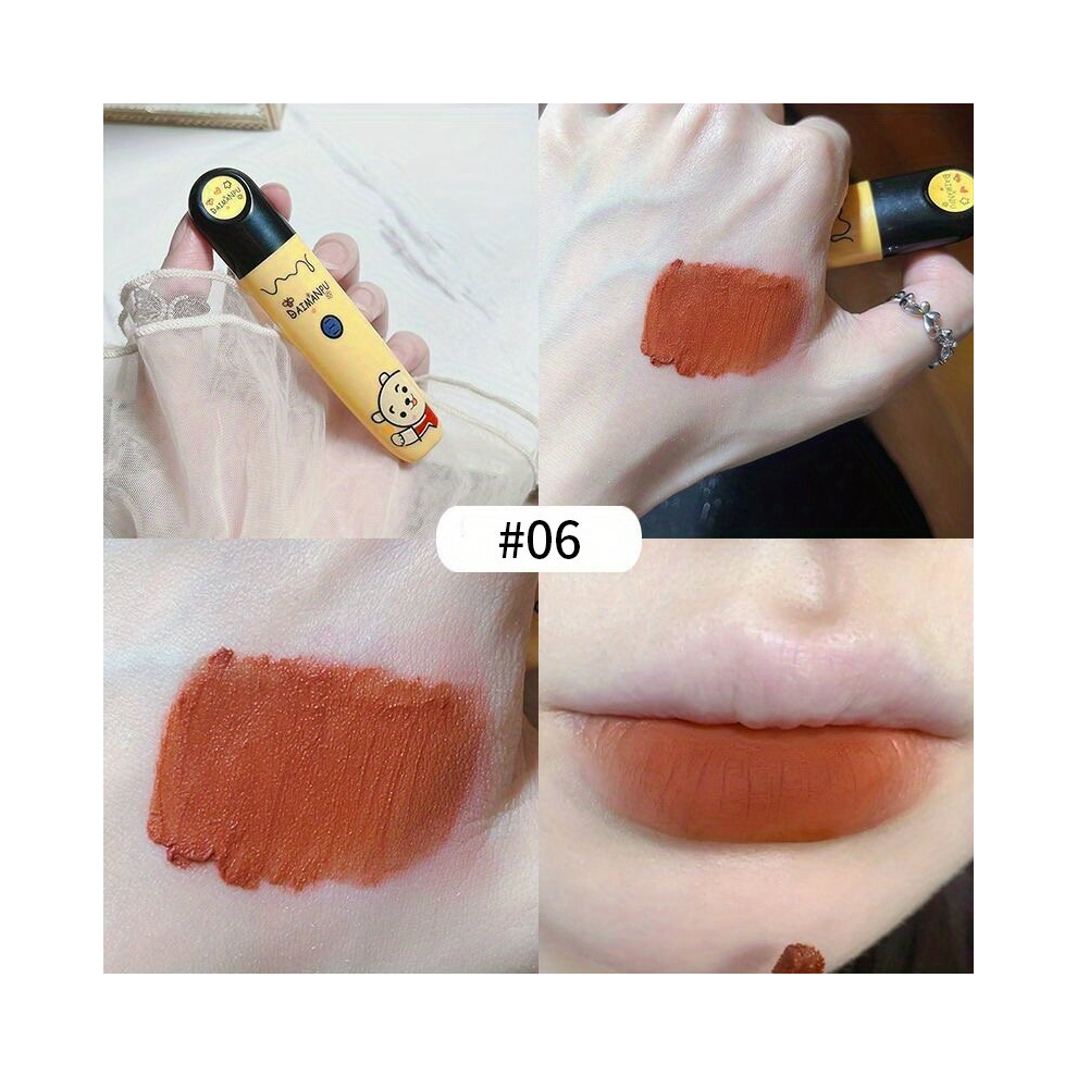 Cartoon Animal Packed 6 Colors Matte & Lustrous Lip Gloss Smudge Proof Lip Stain & Tint