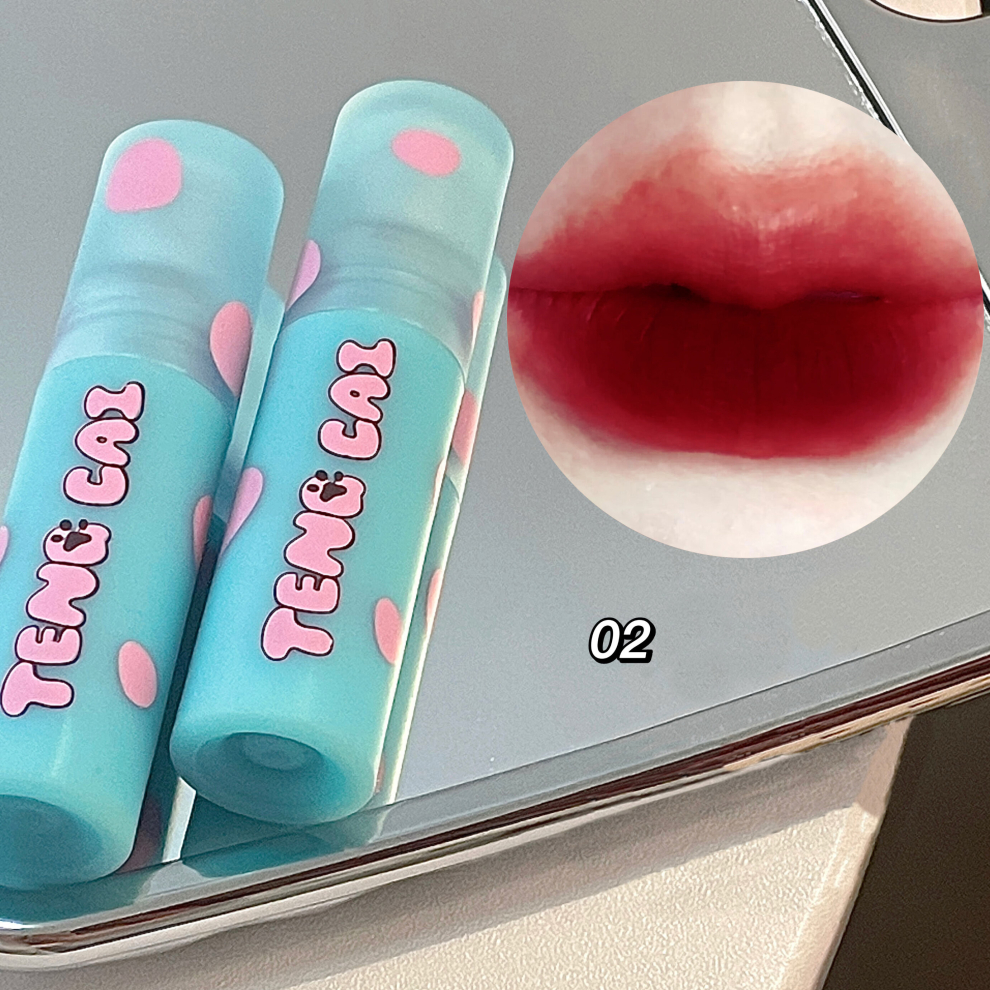 Snow Velvet Lip Glaze Dual purpose For Cheek And Lip Rich Liquid Lipstick 6 Colors