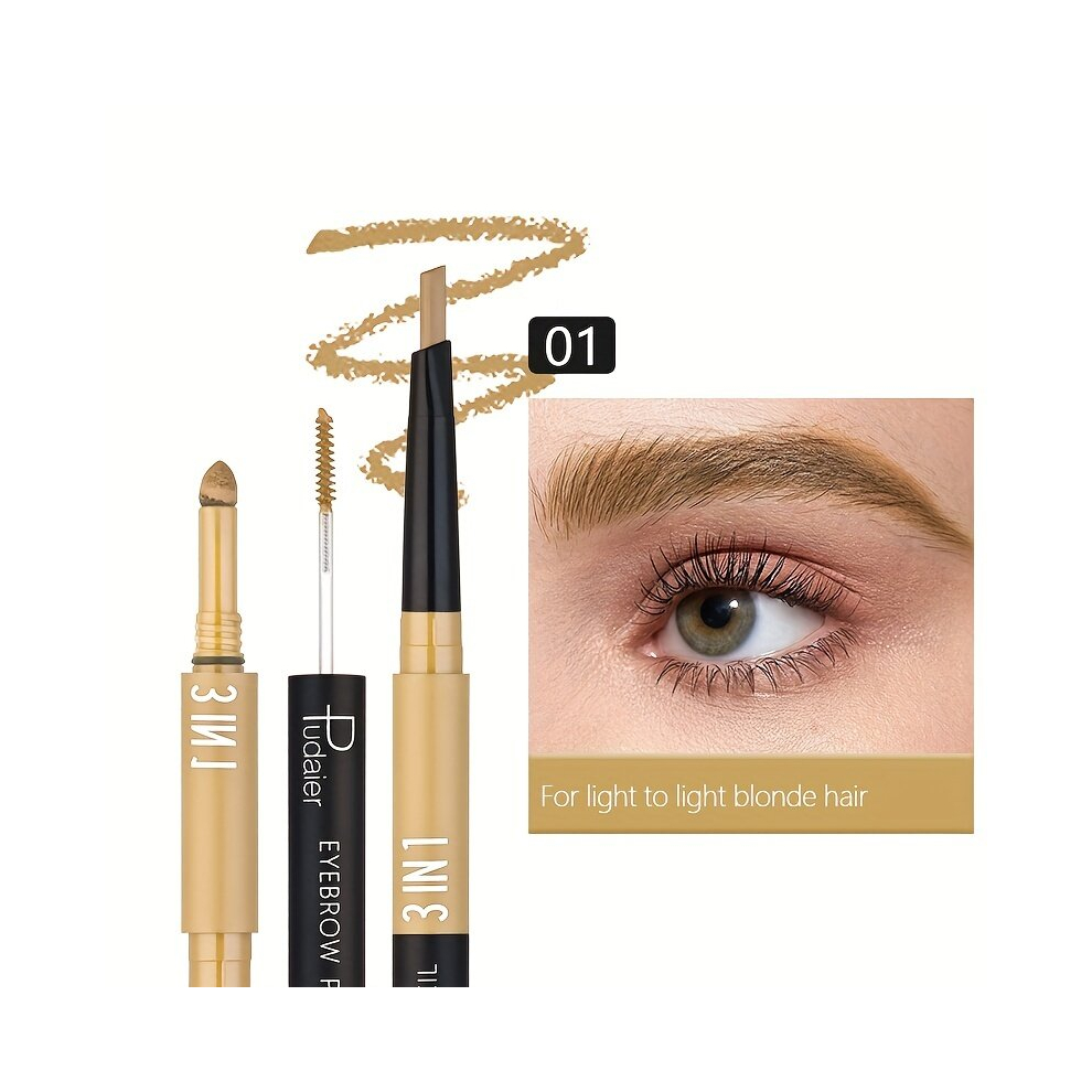 3D 6 Colors Eyebrow Pencil Waterproof Smooth Long lasting Easy Applying Natural Eyebrow Creamy Pen