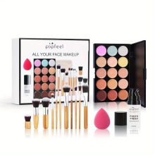 40 Eye Makeup Set Includes Eyeshadow Palette Mascara Eyeshadow Brush Eyeliner and Eyebrow Pencil Complete Eye Cosmetics Kit for a Professional Look