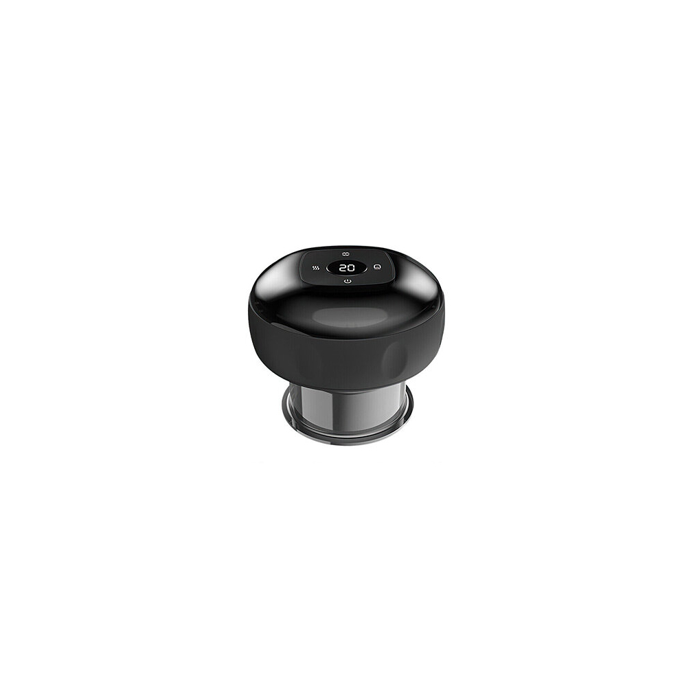 (Black) Electric Cupping Massage Suction Vacuum Scraping Therapy Machine Slimming