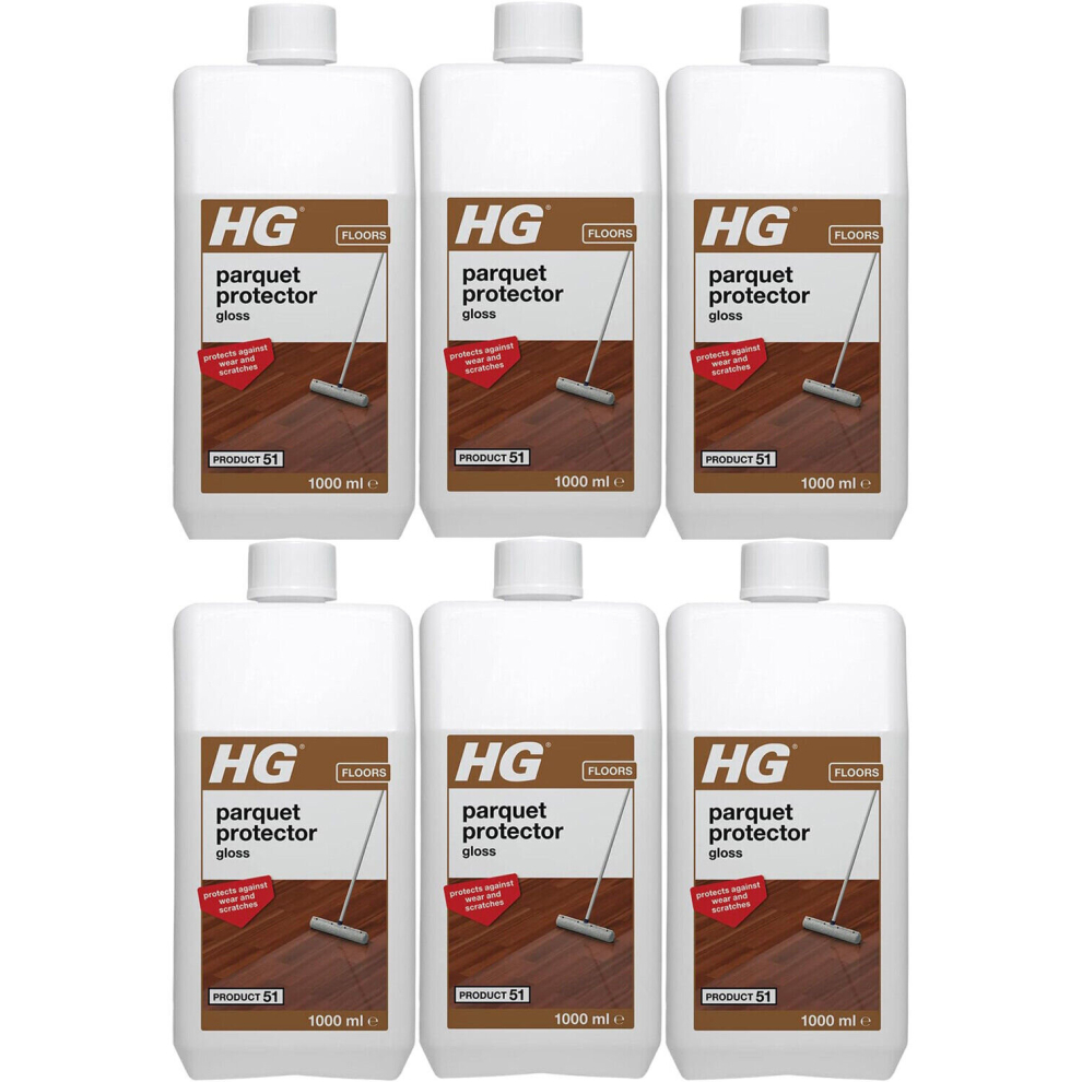 Hg 6 X Parquet Protector Gloss (Product 51) - 1 Litre