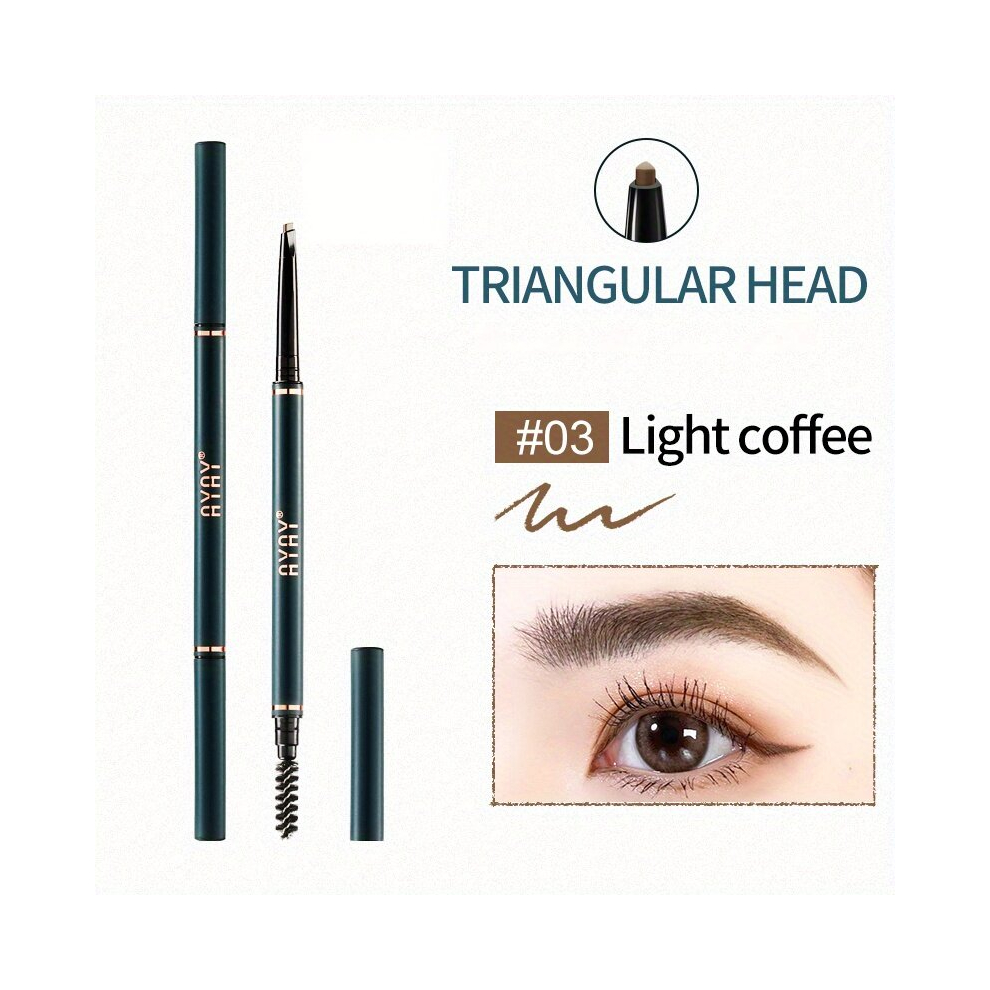 Multicoloured Triangle Head Eyebrow Pencil Extremely Fine Smooth And Smudge Proof Eyebrow Makeup Stick