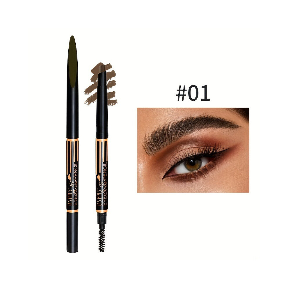 Multicoloured 6 Eyebrow Pencil With Eyebrow Brush Functional Smudge Proof Waterproof And Sweat Proof Eyebrow Pencil Eyebrow Tattoo Pen