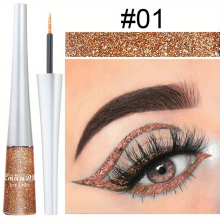 16 colors Glitter Shimmer Liquid Eyeliner Pen Smudge Proof Waterproof Colorful Eye Cosmetic