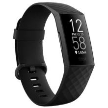 Fitbit Charge 4 Smartwatch - Zifferblatt Schwarz, 40mm, Kautschuk-Armband, GPS, Herzfrequenz, Fitness-Tracking