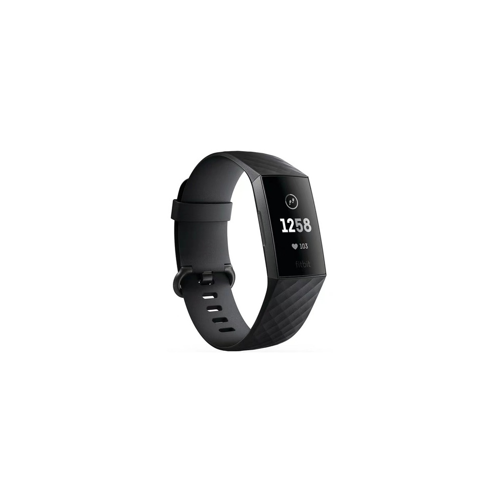 Smartwatch Fitbit Charge 3 dial black 40mm strap rubber fitness bracelet