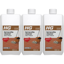 3 x HG Terracotta Floor Tile Cleaner Shine Restorer (Product 86) - 1 Litre