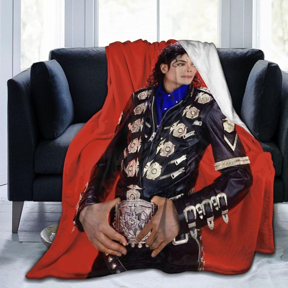 (150CM X 125CM) Soft Throw Blanket Michael Jackson Blanket Soft Cozy Lightweight Sofa Throw Blanket For Bed Sofa Chair