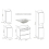 Bathroom Cabinets Vanity Sink Wall Unit Tall Storage White Gloss Oak Arub 9
