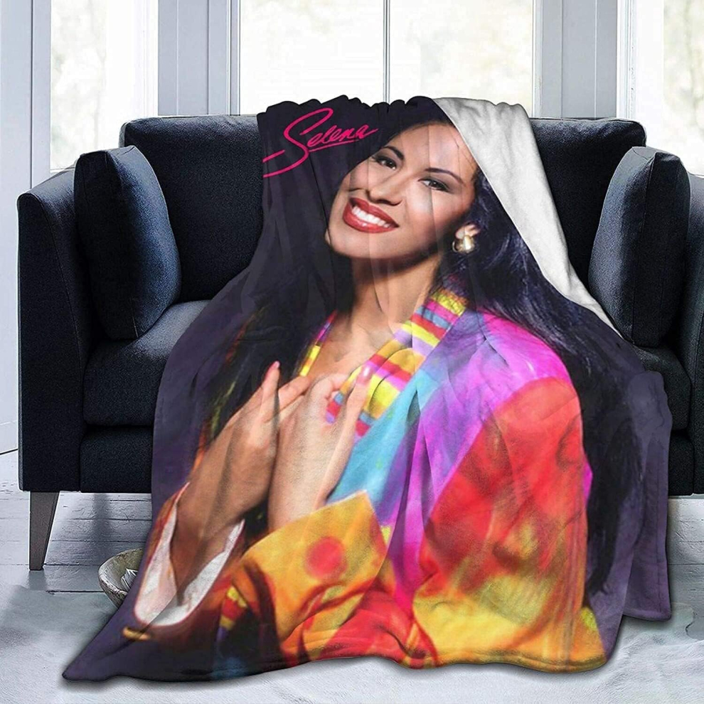 (125CM X 100CM) Selena Quintanilla Soft Micro Flannel Blanket Comfortable Warm Single Blanket Anti Pilling Blanket for Bed Sofa