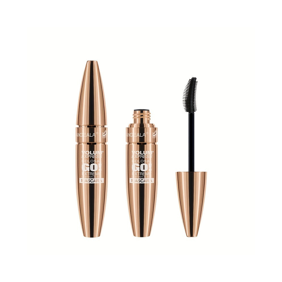 Orange Waterproof Fiber Mascara Smudge Proof Curling Lengthening Volumizing Eyelashes For Makeup