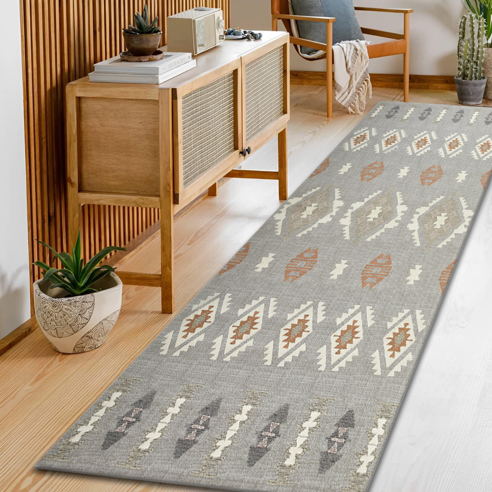 (80 x 300 cm (2 ft 6 in x 9 ft 8 in)_Long Runner, Nova) Extra Large Rugs Printed Carpets Runner Rug & Door Mats