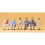 Seated Workers (6) Standard Figure Set 1