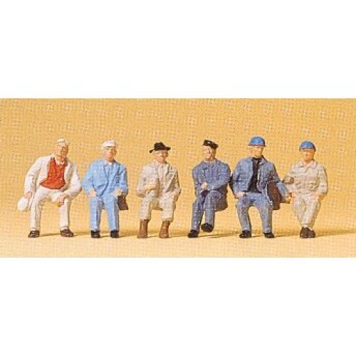 Seated Workers (6) Standard Figure Set