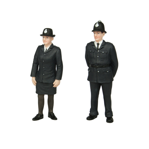 BACHMANN Policeman and Policewoman Figure Set