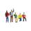 Carrera Spectators (3 Seated & 2 Standing) Figure Set 1