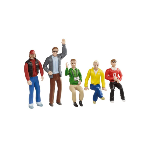 Carrera Spectators (3 Seated & 2 Standing) Figure Set