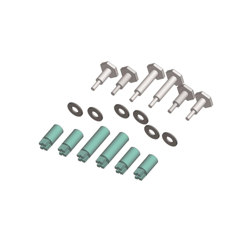 Crank Bolt Set Mogul Silver