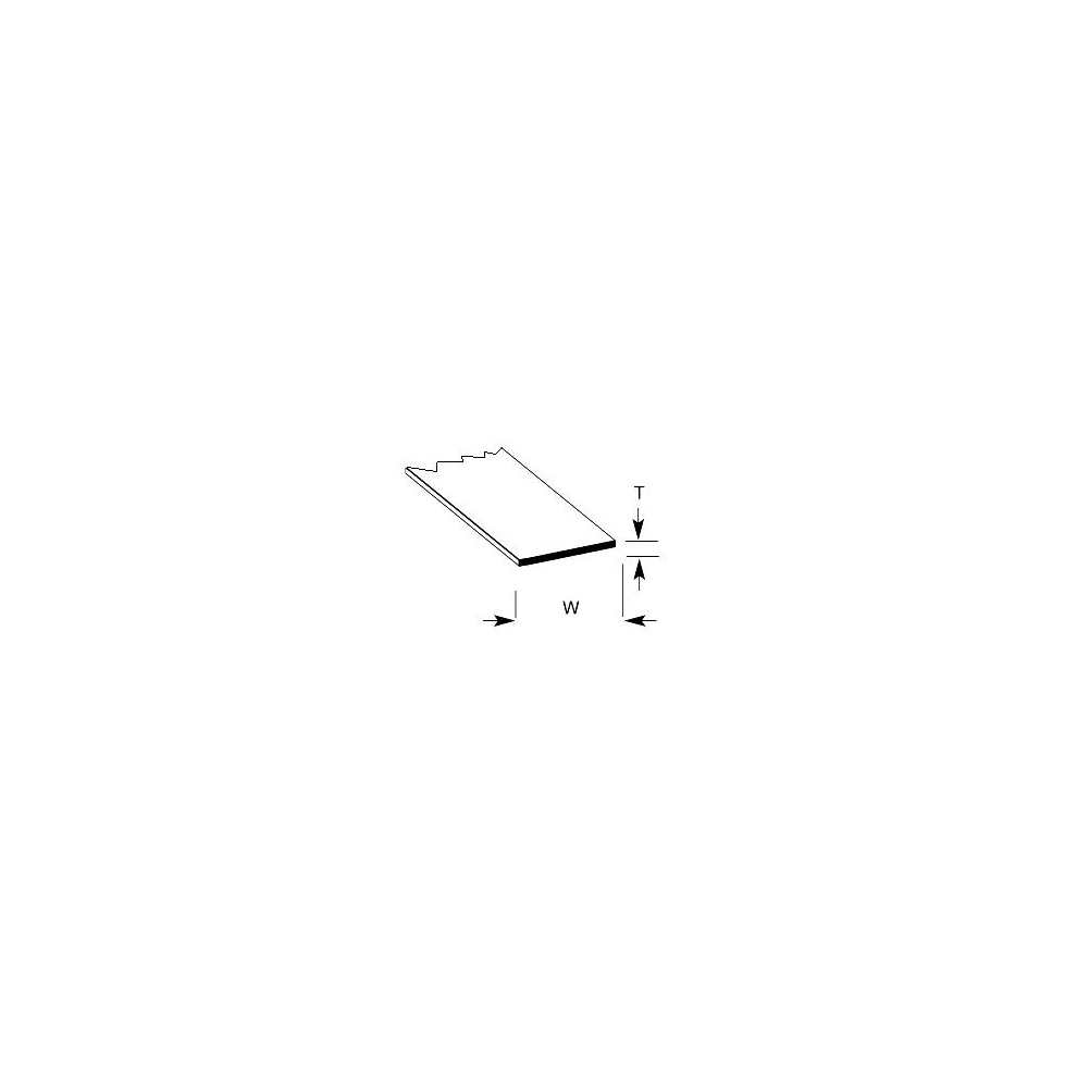 (PS-10P) 0.5mm Styrene Sheet Corrugated 300x175mm 1:200 2pc