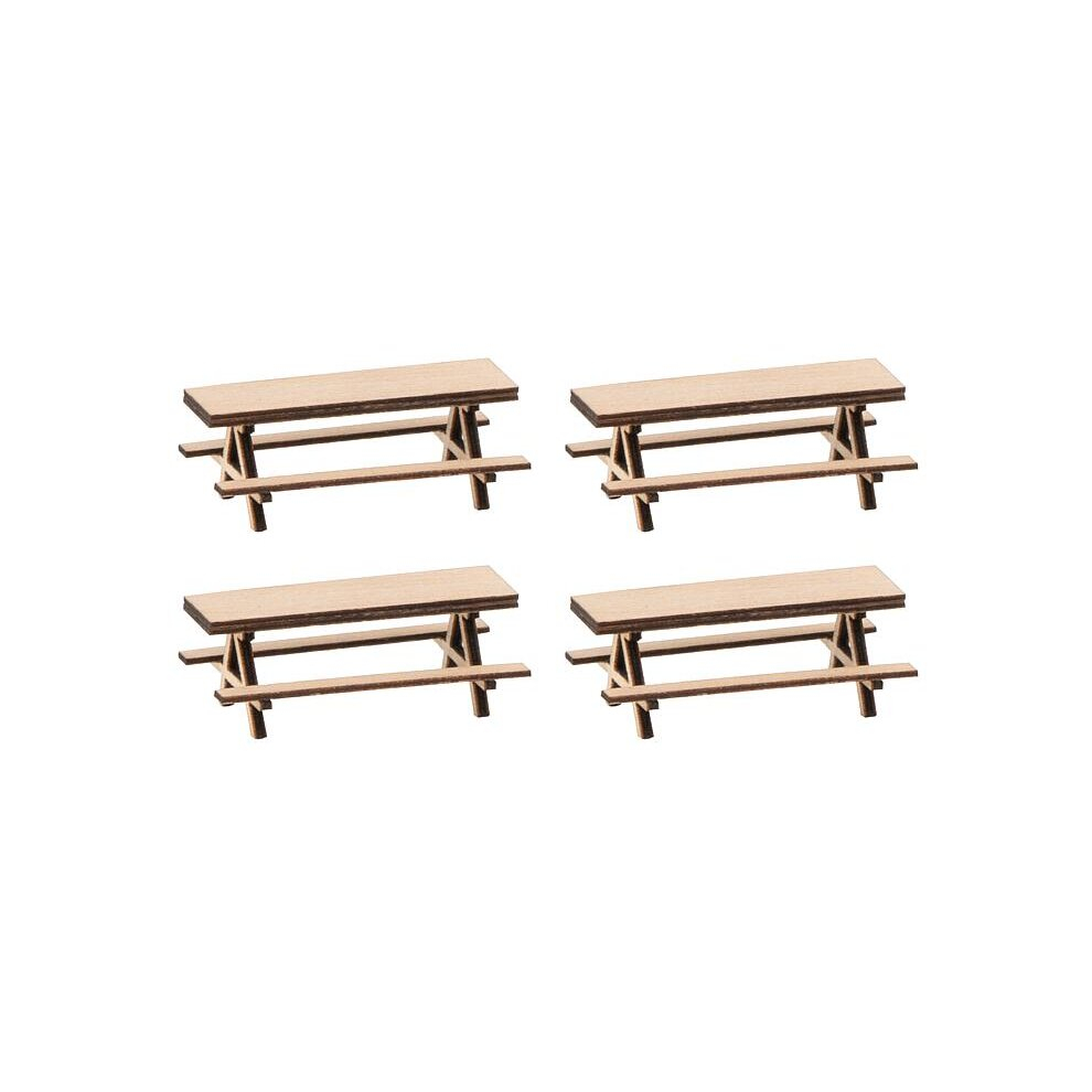 Picnic Benches (4) Laser Cut Kit-image-OPC-PCMZSVP-NEW