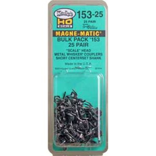 No.153 Scale Whisker Bulk Pack Magne-Matic Couplers (25pr)