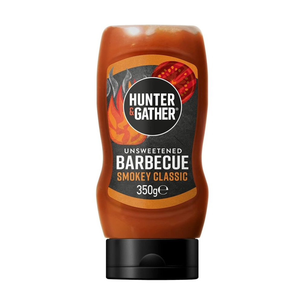 Hunter and Gather Barbecue Sauce Unsweetened 350g (Pack of 6)