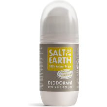 Salt Of The Earth Natural Deodorant Refillable Roll-On, Amber & Sandalwood, 75ml