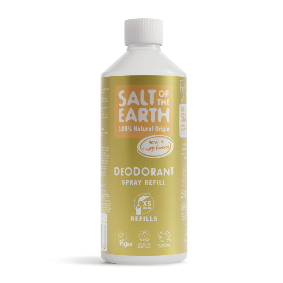 Salt Of The Earth Orange Natural Deodorant Spray Refill Neroli & - 500Ml