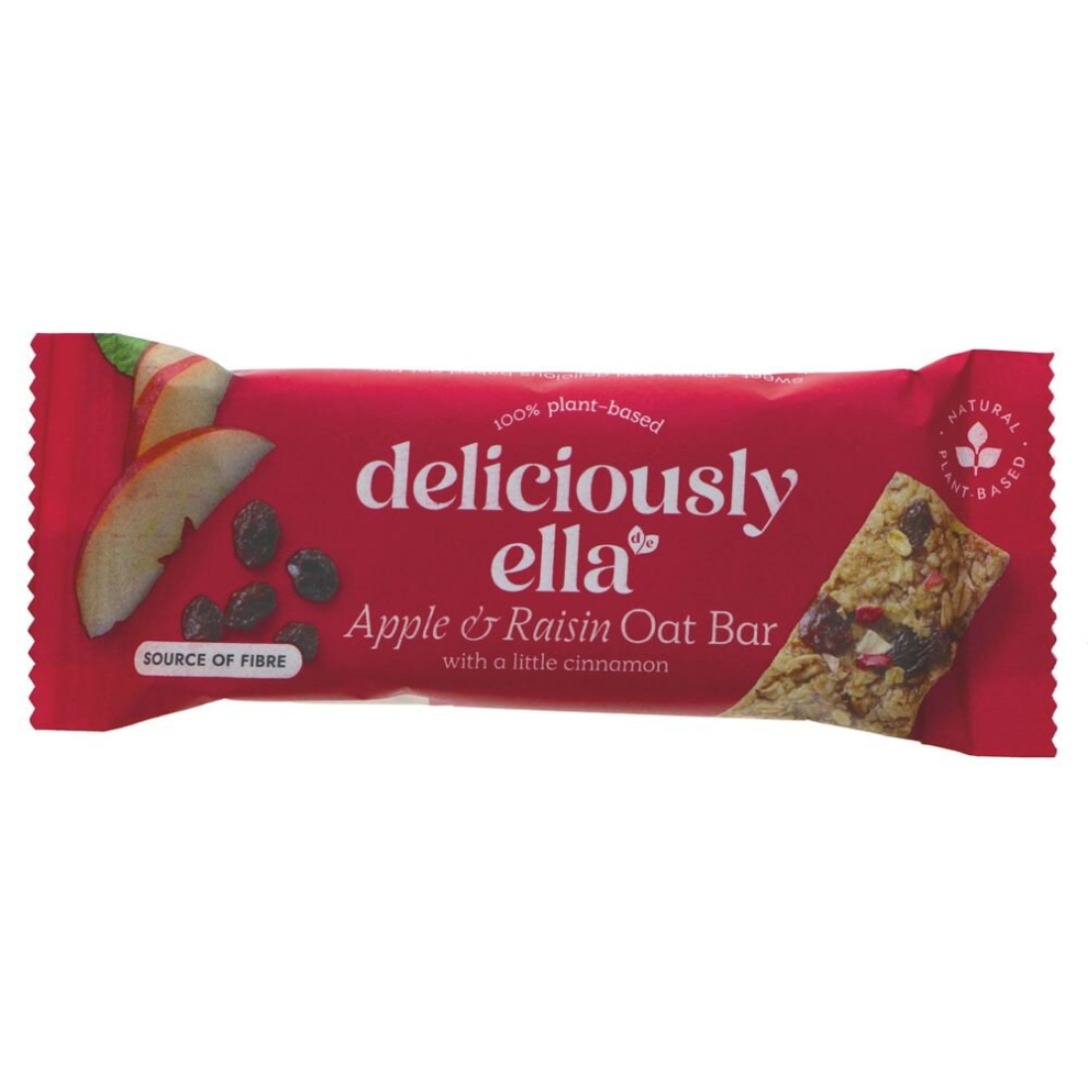 Deliciously Ella Apple, Raisin & Cinnamon Oat Bar 50g Pack of 16 - Image 2