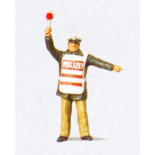 Policeman in Safety Vest Figure