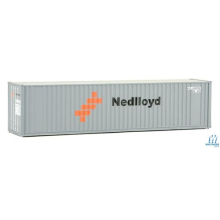 Walthers SceneMaster HO-Modell von Nedlloyd (Grau Orange Schwarz) 40' Hi Cube Wellpappencontainer mit Flachdach 949-8219