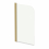 Luxura Curved Edge Bath Shower Screen 800mm - Brushed Brass 6mm 4