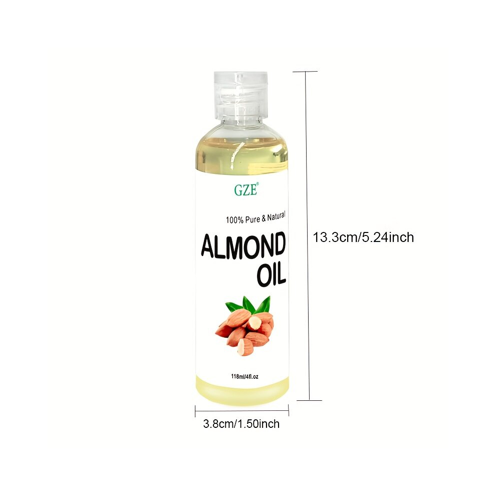 Multicoloured 118Ml Natural Pure Almond For Hair And Skin 100 Pure And Cold Pressed Hexane Skin Moisturizer Carrier