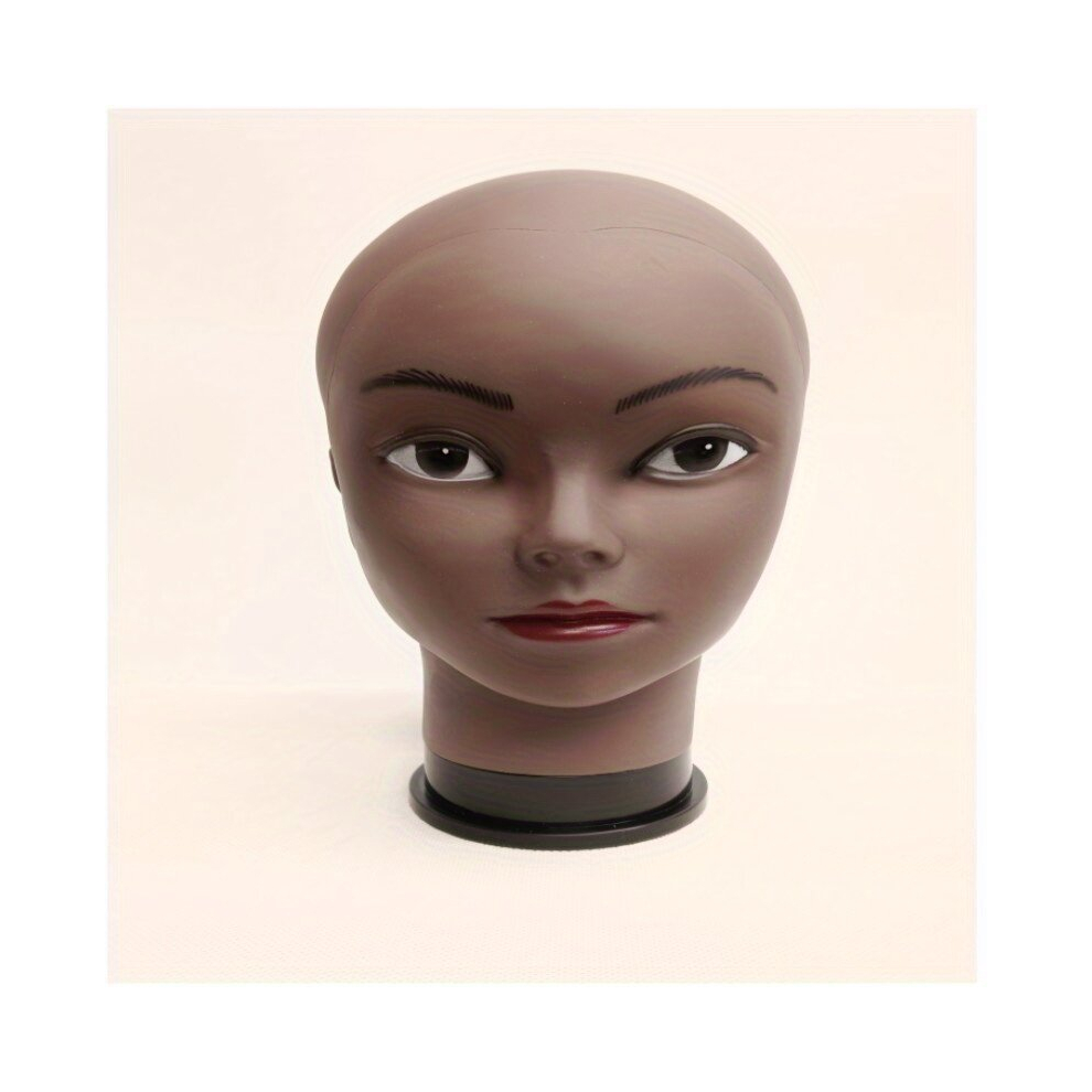 Mannequin Head Professional Beauty Model Training Model Doll Head Wig Making Wig Glasses Hair Display With T pin brown