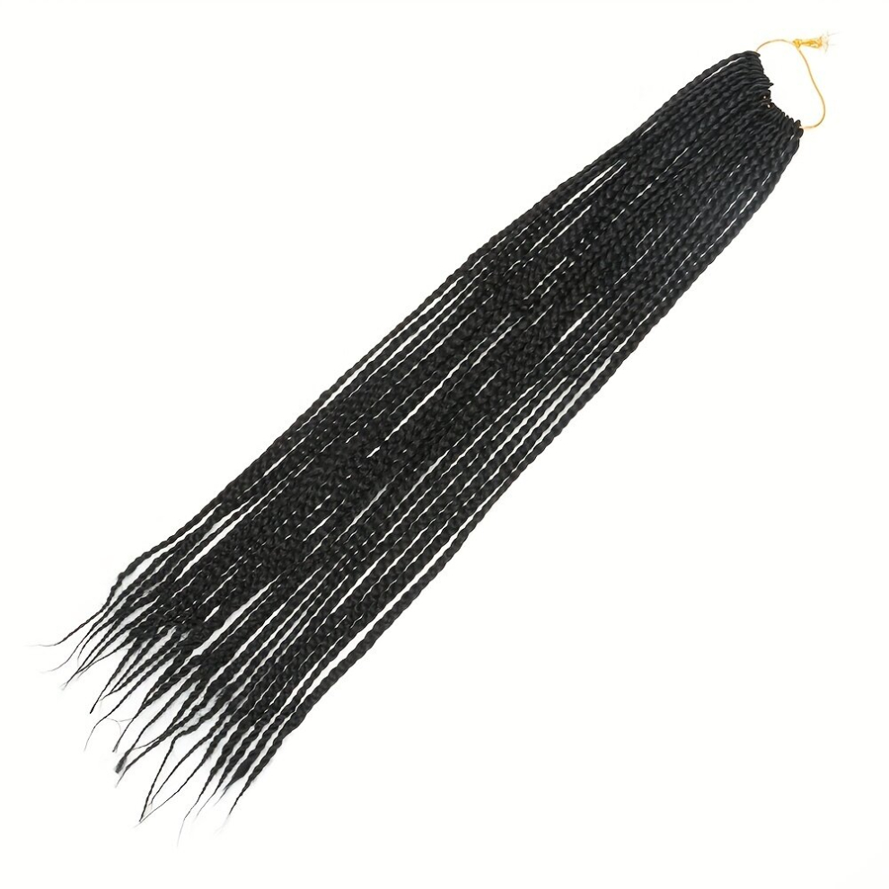 Box Braid Crochet Hair 24inch 22strands pack Pre Looped Braided Hair Synthetic Crochet Braids Hair Extensions For Women Soft And Long Last