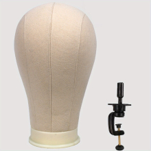 55 88 Cm Mannequin Head With Stand Canvas Head Wig Model With Mount Hole For DIY Wig Making