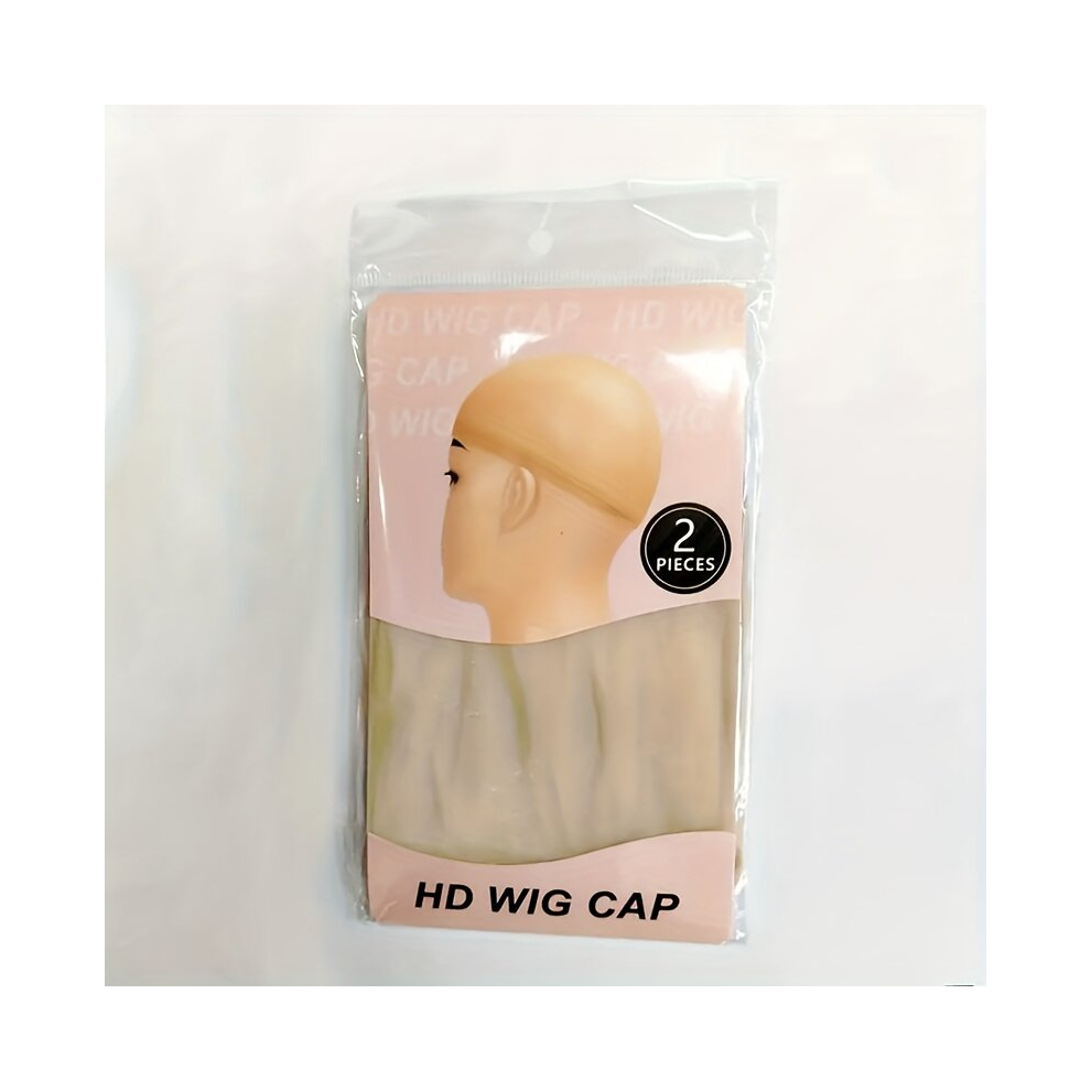 Unisex Multicoloured 2Pcs Hd Wig Cap For Lace Front Wig Stocking Cap For Wigs Elastic Breathable Invisible Wig Cap Perfect For Professional Use