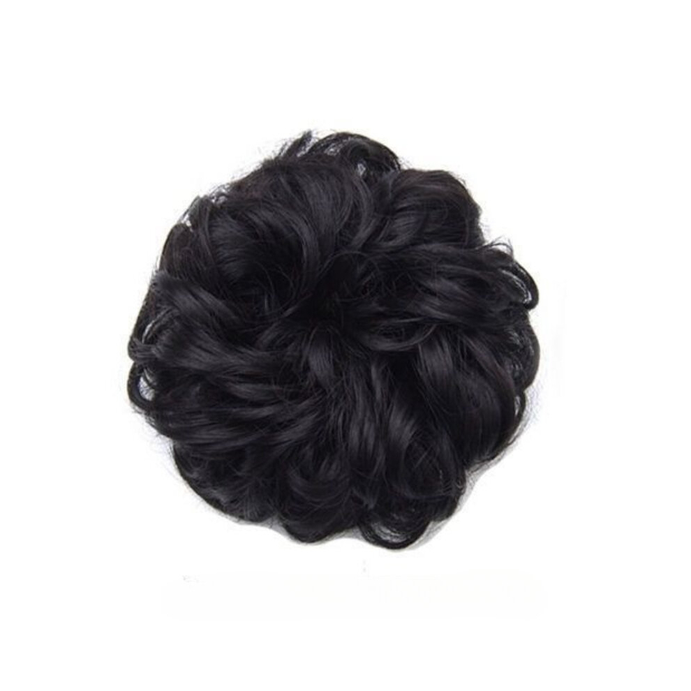 Messy Donut Hair Buns Updo Chignon With Elastic Hair Rope Synthetic Hair Extensions Natural Looking For Daily Use