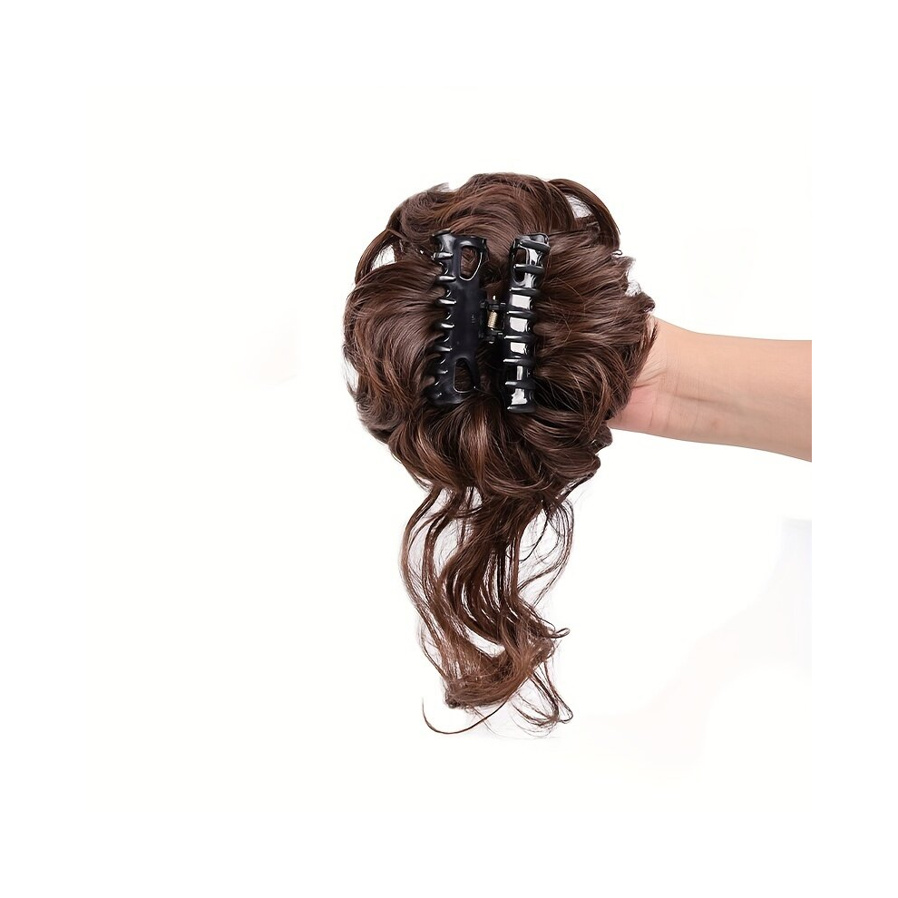 Messy Bun Hairpiece Hair Extension Ponytail With Clip Ponytail Hairpiece Synthetic Hair Extensions Scrunchies Ponytail Hairpieces For Women Tousled Up