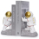 Side Pushing Astronaut Bookends Set, Decorative Home Office Decor 2