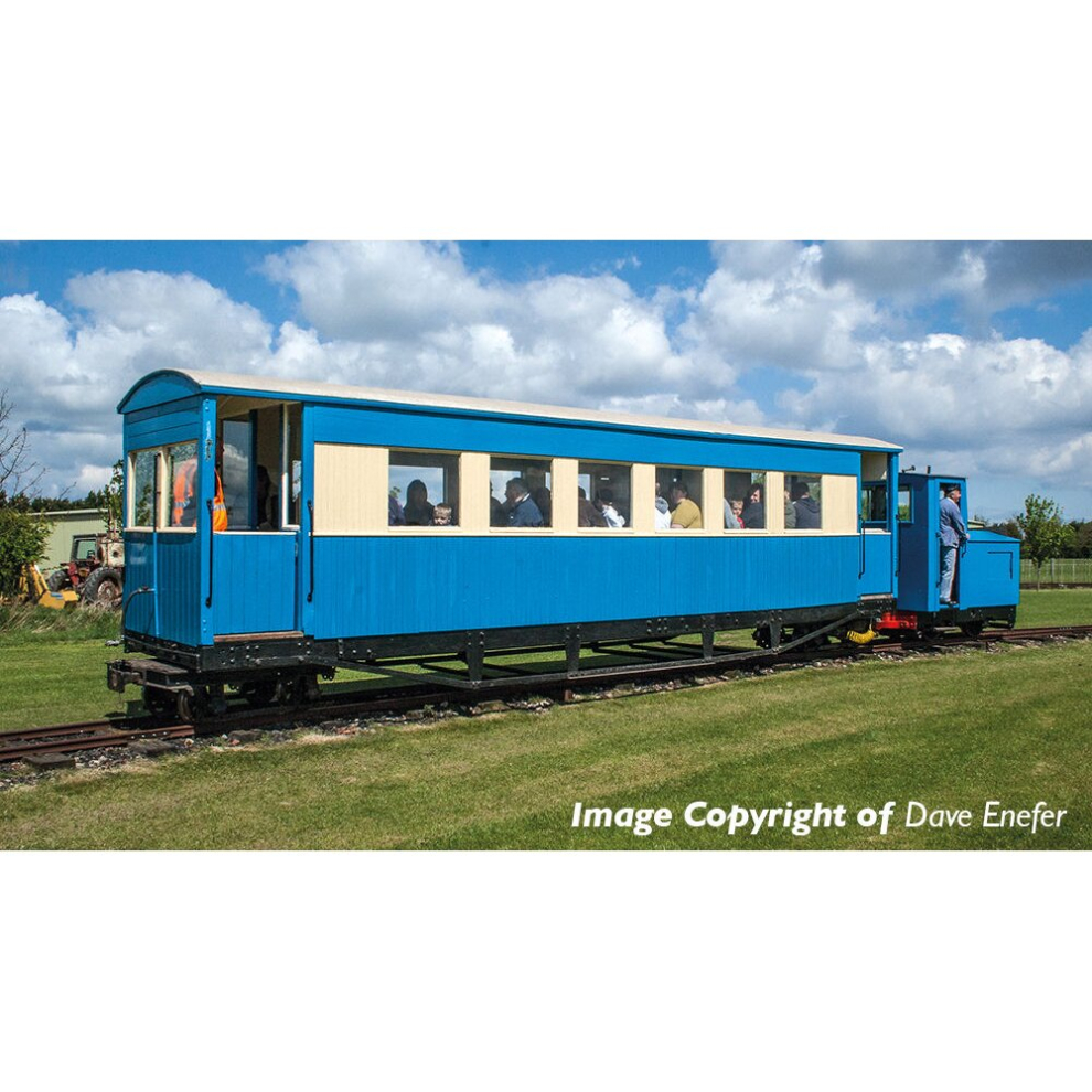 Bogie Coach Lincolnshire Coast Light Railway Blue/Cream