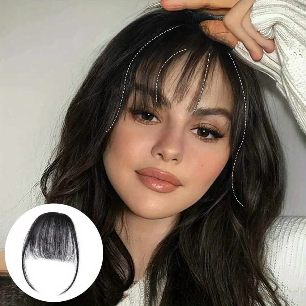 1pcs Ladies Clip In Hair Bangs Straight Air Bangs With Sideburns Hairpieces-image-OPC-PCN28RD-NEW